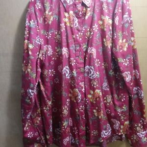 XL Lauren by Ralph Lauren Paisley Print Button Down Dress Shirt